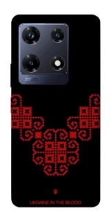 Чохол на Infinix Note 30 Pro Чорно-червона вишиванка фото 1 з 1