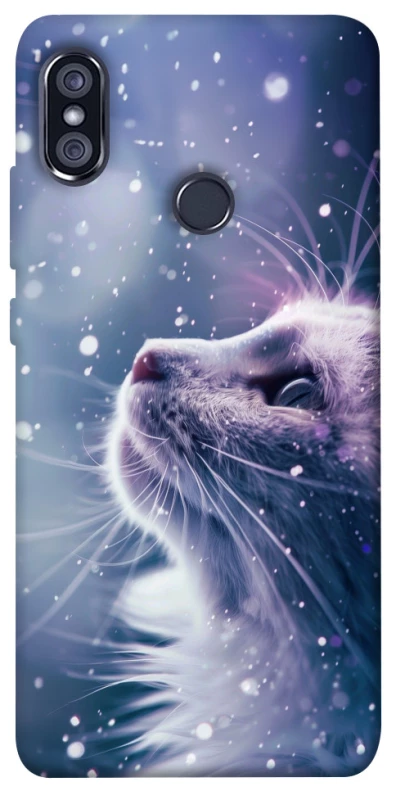 Чехол на Xiaomi Redmi Note 5 Pro / Note 5 (AI Dual Camera) Snow cat фото 1 из 1