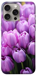 Чохол на Apple iPhone 15 Pro Max (6.7") Фіолетові тюльпани фото 1 з 1