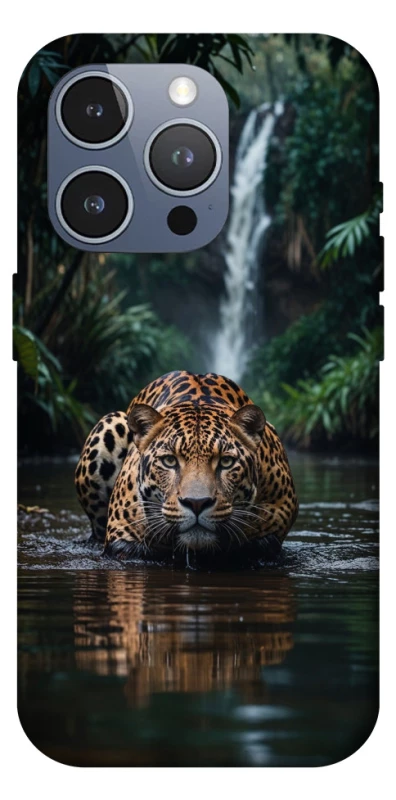 Чехол на Apple iPhone 16 Pro Max Leopard in water фото 1 из 1