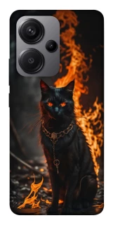 Чехол на Xiaomi Redmi Note 13 Pro+ Огненный кот фото 1 из 1
