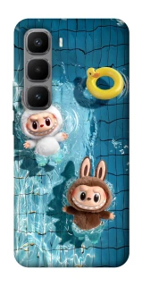 Чохол на Infinix Hot 60 Pro+ Labubu in the pool фото 1 з 1
