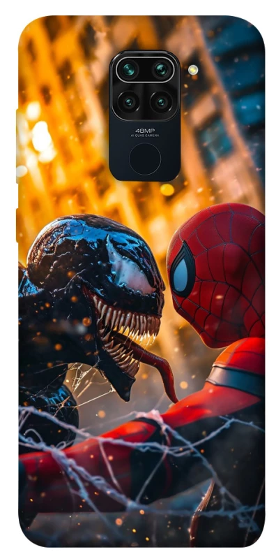 Чехол на Xiaomi Redmi Note 9 / Redmi 10X Venom vs Spiderman фото 1 из 1