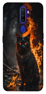 Чохол на Oppo A5 (2020) / Oppo A9 (2020) Вогняний кіт фото 1 з 1