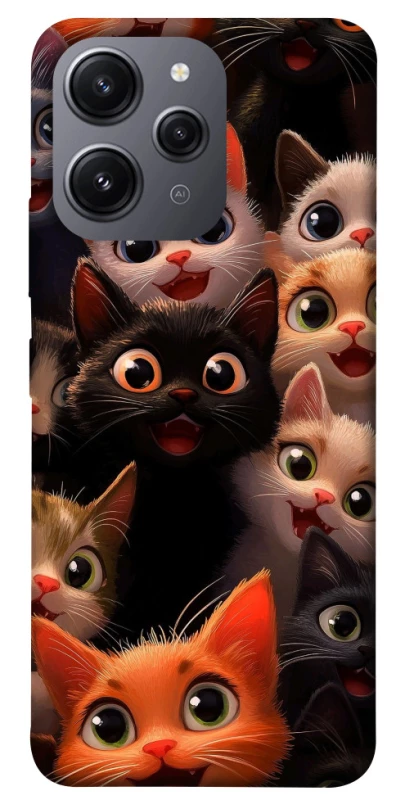 Чохол на Xiaomi Redmi 12 happy cats фото 1 з 1