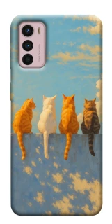Чехол на Motorola Moto G42 cats on wall фото 1 из 1