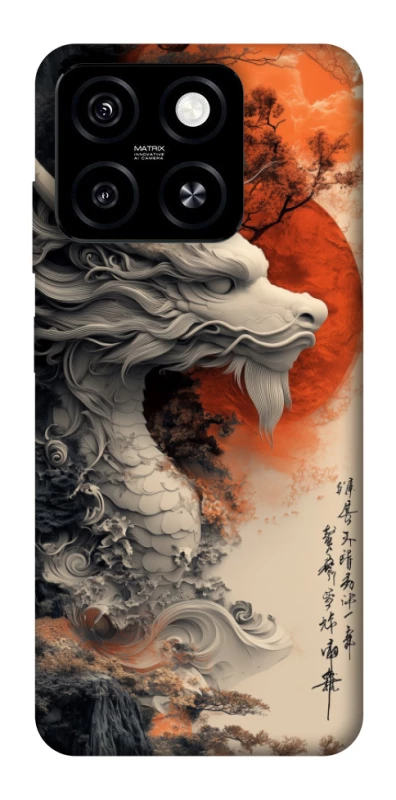 Чохол на ZTE Blade A55 4G white dragon фото 1 з 1