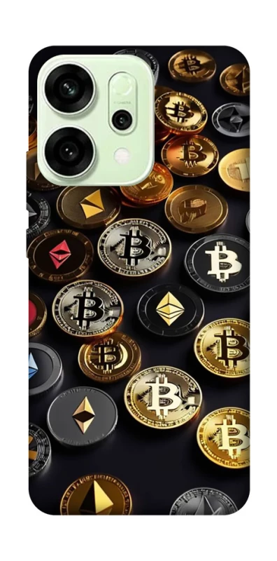 Чехол на Oppo Reno 14 Many coins фото 1 из 1