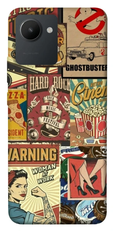 Чохол на Realme C30s Retro collage ver.2 фото 1 з 1