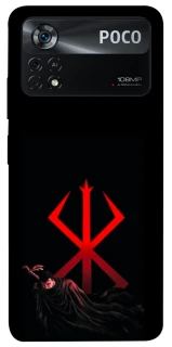 Чехол на Xiaomi Poco X4 Pro 5G Berserk Red Logo фото 1 из 1