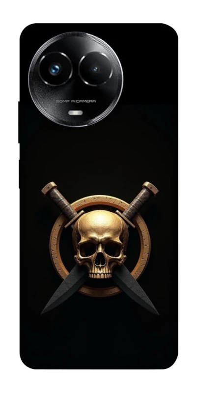 Чохол на Realme C67 4G Golden Skull фото 1 з 1
