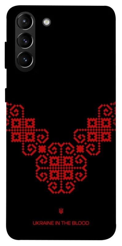 Чохол на Samsung Galaxy S21+ Чорно-червона вишиванка фото 1 з 1