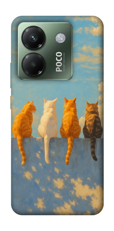 Чехол на Xiaomi Poco M7 pro 5G cats on wall фото 1 Чехол на Xiaomi Poco M7 pro 5G cats on wall фото 1 из 1