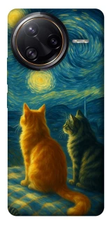 Чохол на Xiaomi Poco F7 Ultra Cats under the stars фото 1 Чохол на Xiaomi Poco F7 Ultra Cats under the stars фото 1 з 1