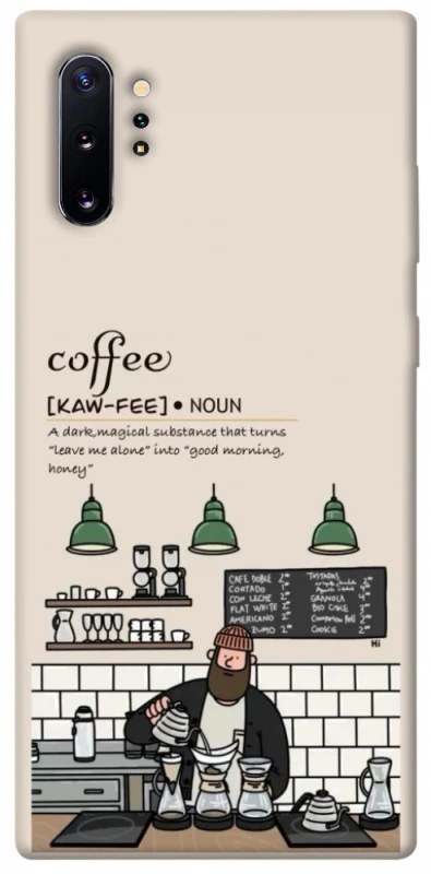 Чехол на Samsung Galaxy Note 10 Plus Kaw-fee фото 1 из 1