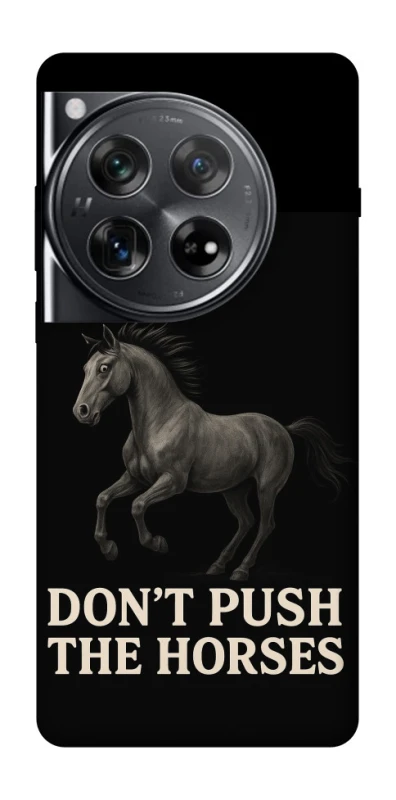 Чехол на OnePlus 12 Don't push the horses фото 1 из 1