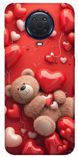 Чехол на Nokia G20 / G10 / 6.3 bear in hearts фото 1 из 1