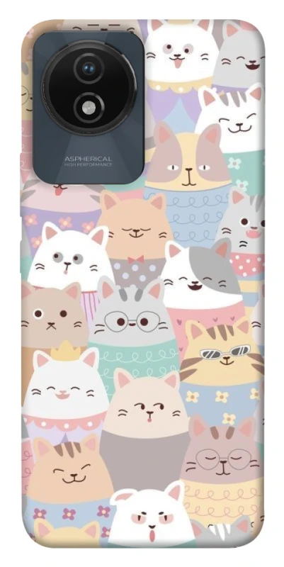 Чохол на Vivo Y02 Funny Kittens ver.2 фото 1 з 1