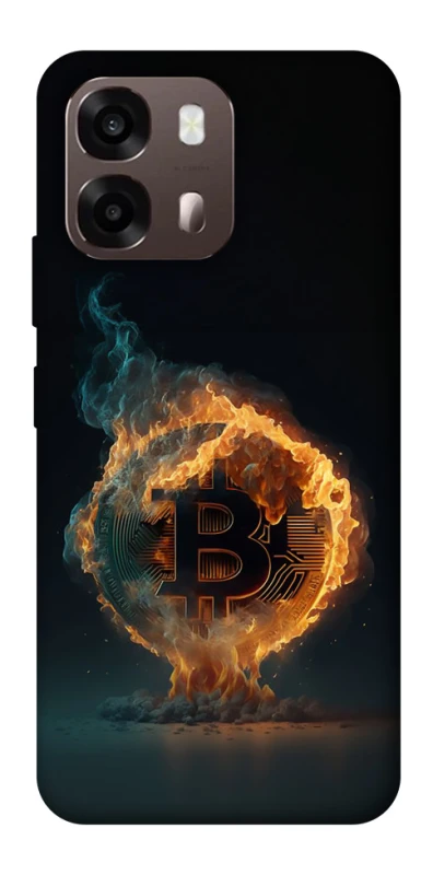 Чохол на Oppo A6 Fire Bitcoin фото 1 з 2
