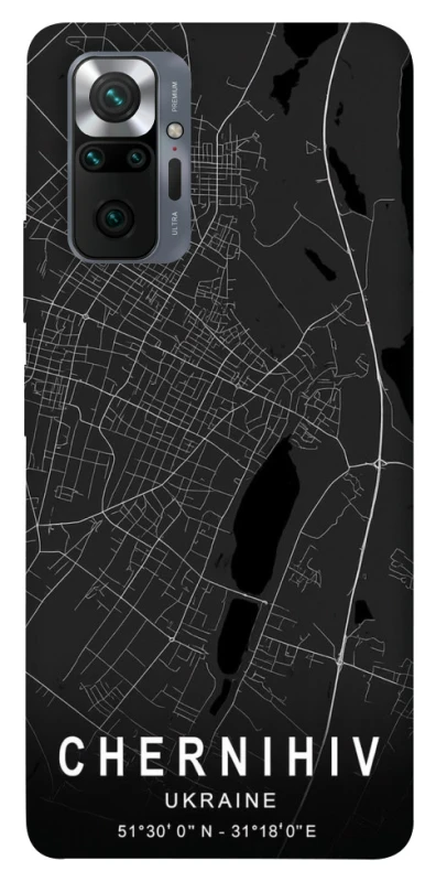 Чехол на Xiaomi Redmi Note 10 Pro Chernihiv map фото 1 из 1