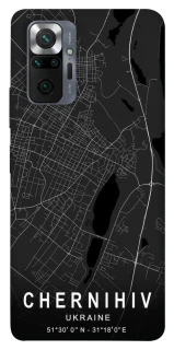 Чехол на Xiaomi Redmi Note 10 Pro Chernihiv map фото 1 из 1