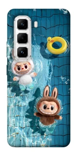 Чохол на Infinix Hot 50 Pro Labubu in the pool фото 1 з 1