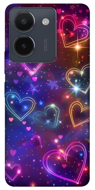 Чохол на Vivo Y36 Drawn hearts фото 1 з 1