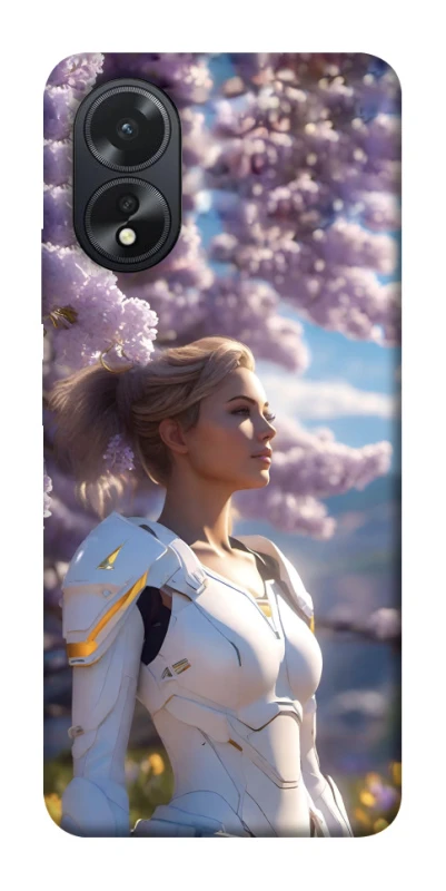 Чехол на Oppo A38 Cyber space girl ver.1 фото 1 из 1