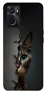 Чехол на Oppo A76 4G Кот-подглядыватель v2 фото 1 из 1
