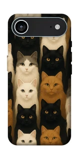 Чехол на Apple iPhone 17 Air (6.5") Colorful Cat Collage фото 1 Чехол на Apple iPhone 17 Air (6.5") Colorful Cat Collage фото 1 из 1