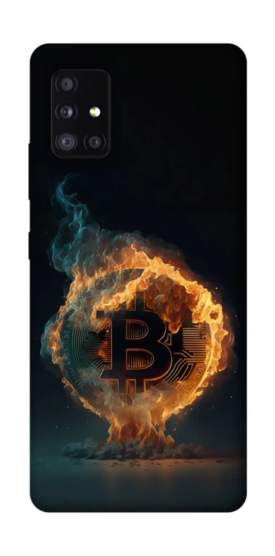 Чехол на Samsung Galaxy A51 5G Fire Bitcoin фото 1 из 1