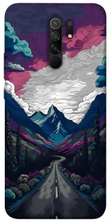 Чехол на Xiaomi Redmi 9 Нарисованные горы фото 1 из 1
