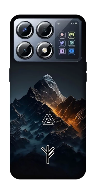 Чехол на Xiaomi POCO X8 Pro Руны в горах фото 1 из 1