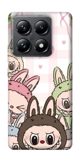 Чохол на Xiaomi 14T Pro All Labubu 2 фото 1 з 1