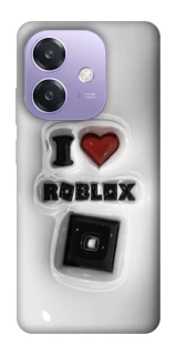 Чохол на Oppo A3 4G I love Roblox фото 1 з 1
