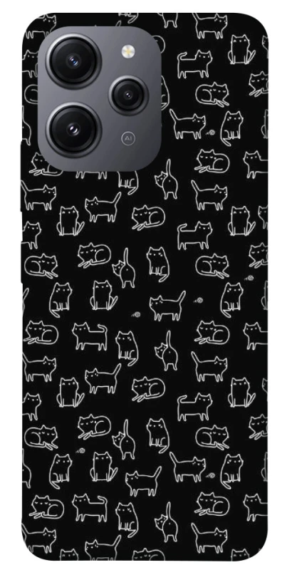 Чохол на Xiaomi Redmi 12 Black Cats фото 1 Чохол на Xiaomi Redmi 12 Black Cats фото 1 з 1