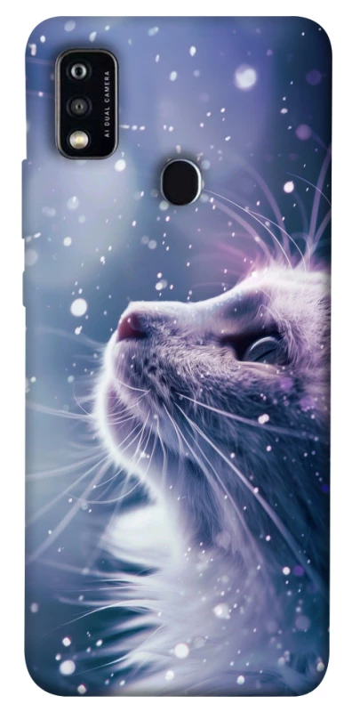 Чехол на ZTE Blade A51 Snow cat фото 1 из 1
