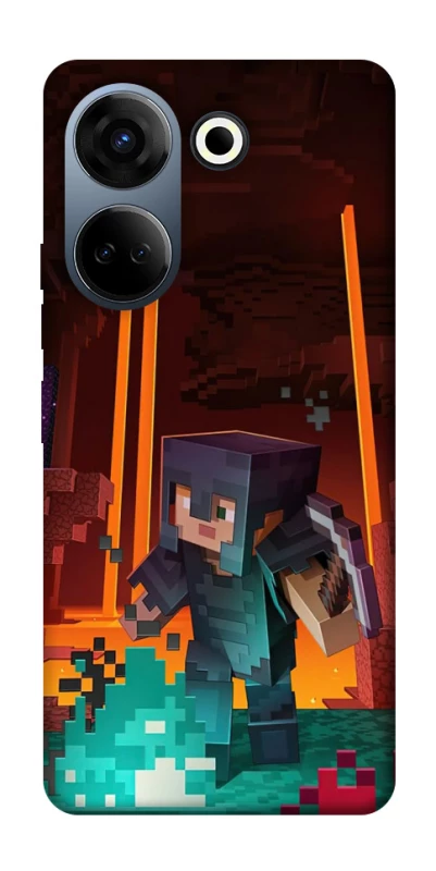 Чехол на TECNO Camon 20 Pro (CK7n) Minecraft game adventure фото 1 из 1
