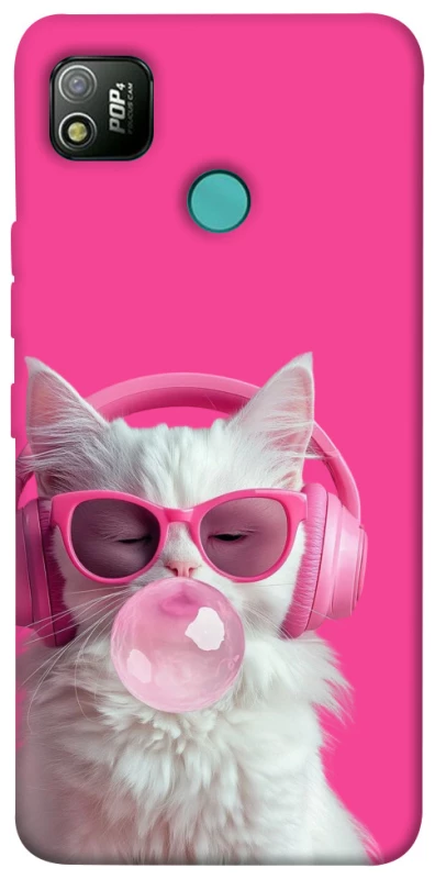 Чехол на TECNO POP 4 Pink kitty фото 1 Чехол на TECNO POP 4 Pink kitty фото 1 из 1