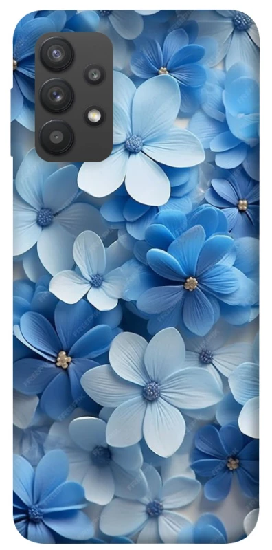 Чохол на Samsung Galaxy A32 (A325F) 4G Сині квіти фото 1 з 1