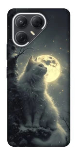 Чохол на TECNO Pova 7 Кіт під місяцем фото 1 з 1