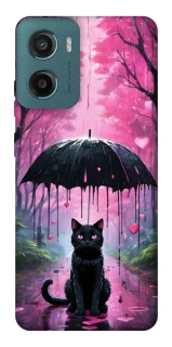 Чехол на Motorola Moto G06 Black cat фото 1 из 1