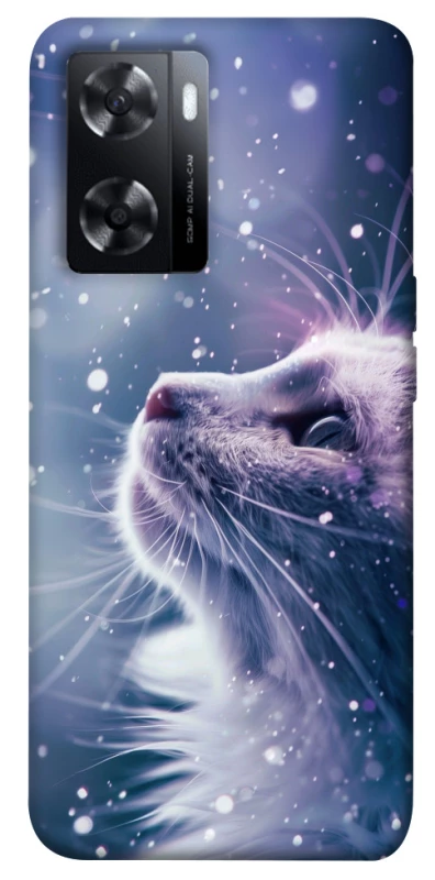 Чохол на Oppo A57s Snow cat фото 1 з 1