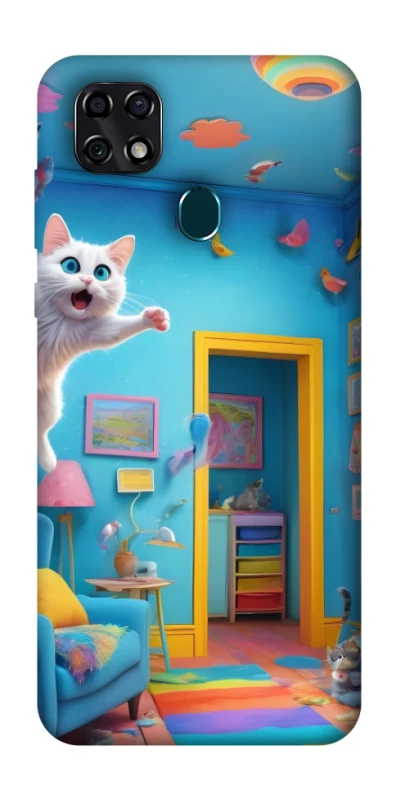 Чохол на ZTE Blade 20 Smart crazy cat фото 1 з 1