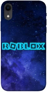 Чохол на Apple iPhone XR (6.1") Roblox Space Logo Blue фото 1 з 1