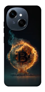 Чохол на TECNO Spark Go 1 Fire Bitcoin фото 1 з 1