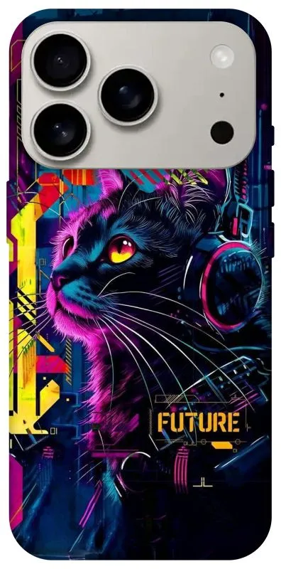 Чехол на Apple iPhone 18 Pro Cyber Cat v2 фото 1 из 2