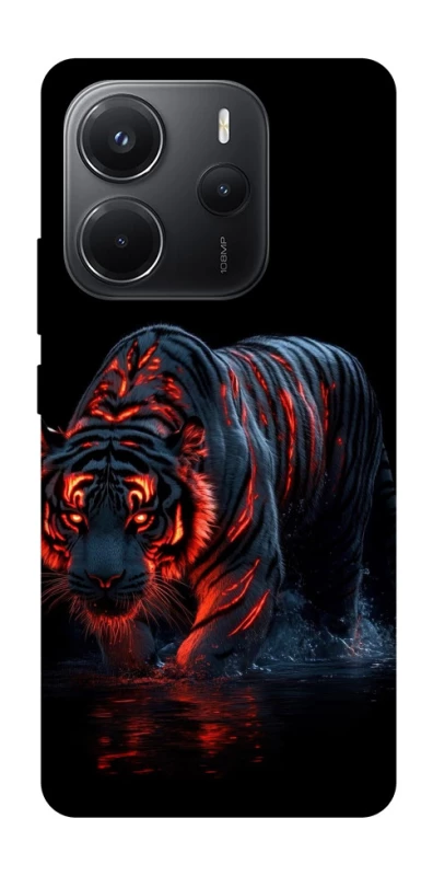 Чохол на Xiaomi Redmi Note 14 4G (Int. version) fire tiger фото 1 з 1