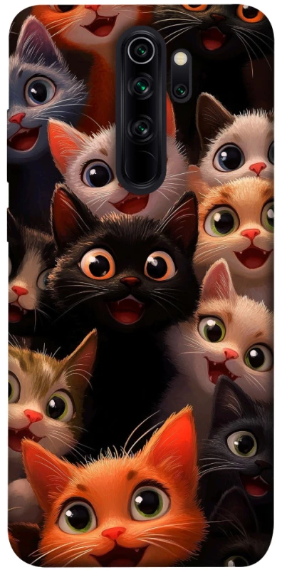 Чохол на Xiaomi Redmi Note 8 Pro happy cats фото 1 з 1