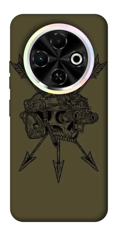 Чохол на TECNO Spark 30C Mil skull фото 1 з 1